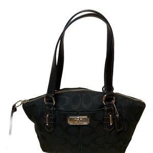 Coach Black Canvas Handbag